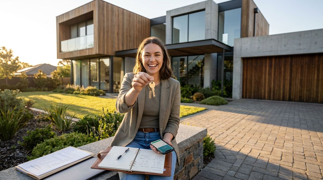 House keys representing a first rental property